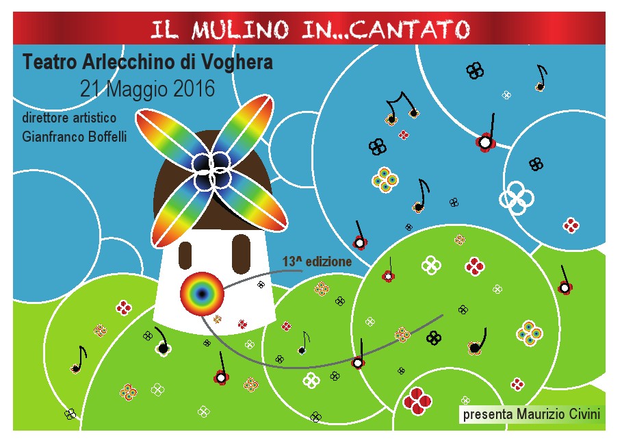 Locandina Mulino in..cantato 13 edizione 2016