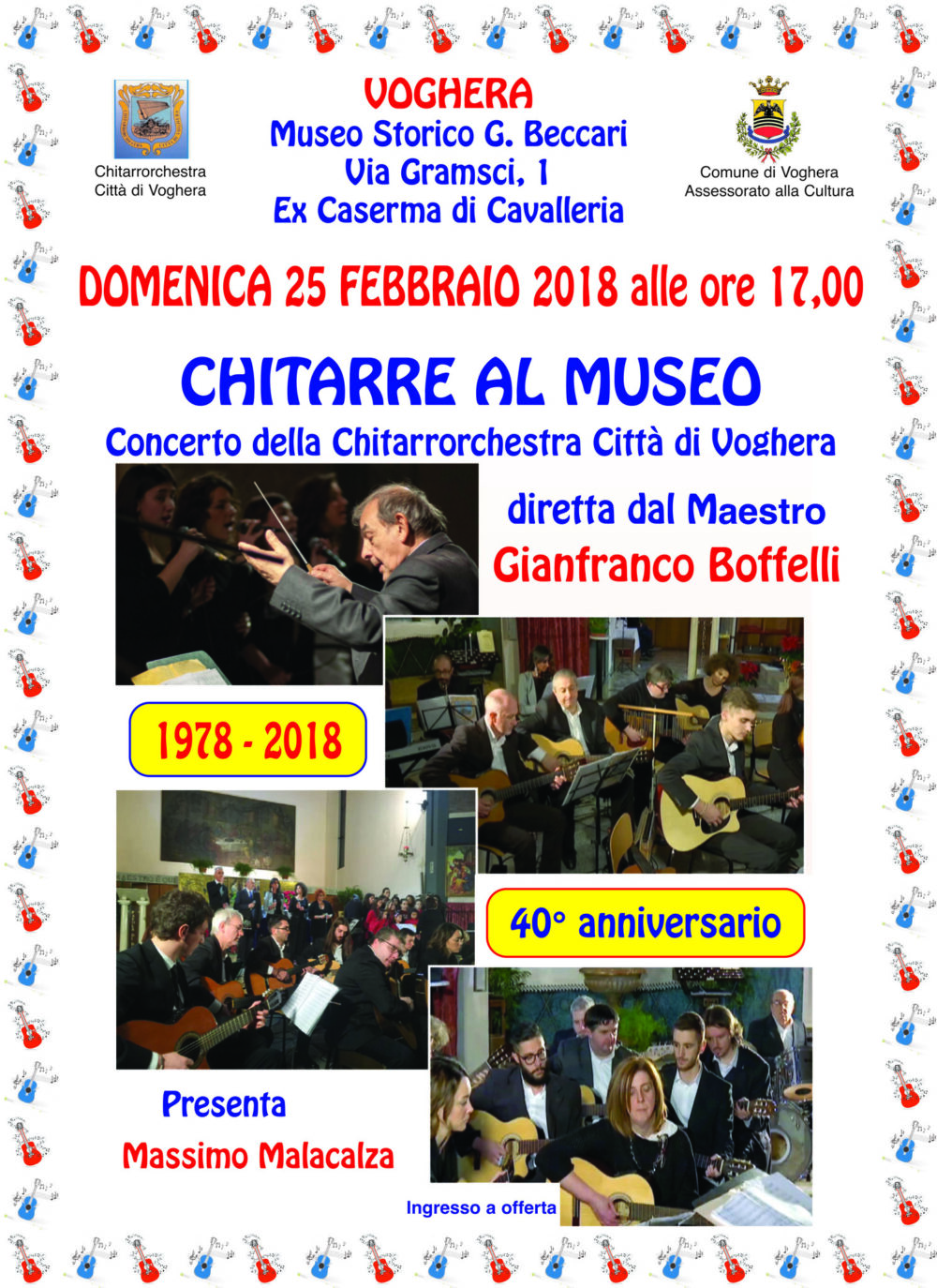 Locandina Chitarre al museo 2018