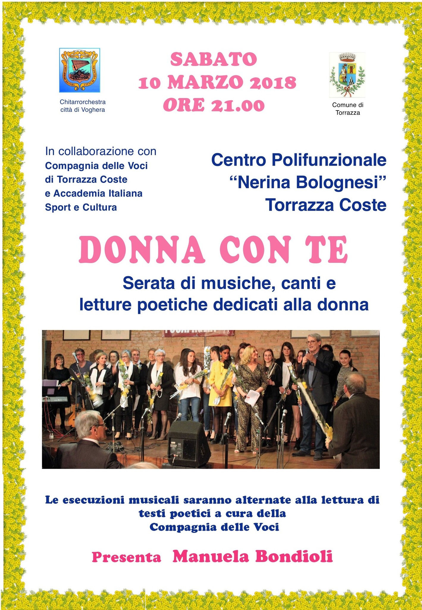 Locandina donna con te 2018