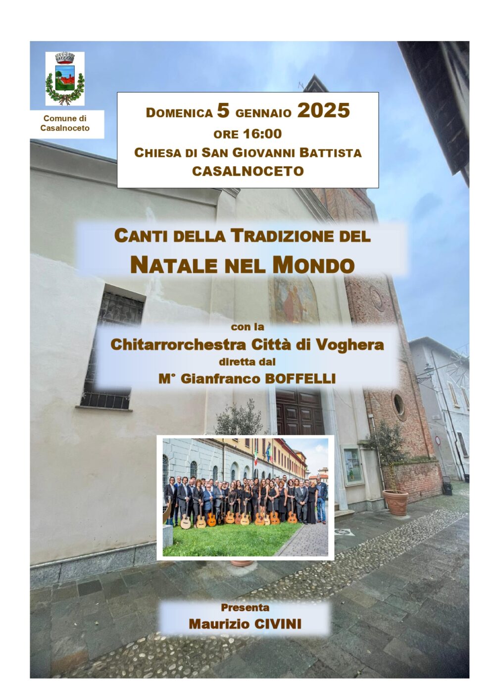 Concerto natale nel mondo Casalnoceto - Gennaio 2025