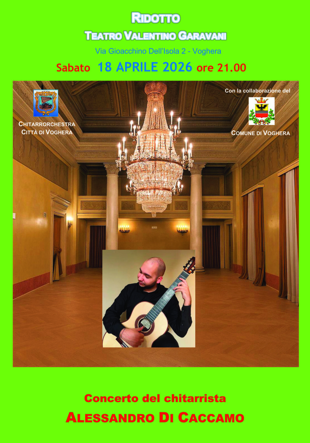 Locandina concerto Maestro Alessandro di Caccamo
