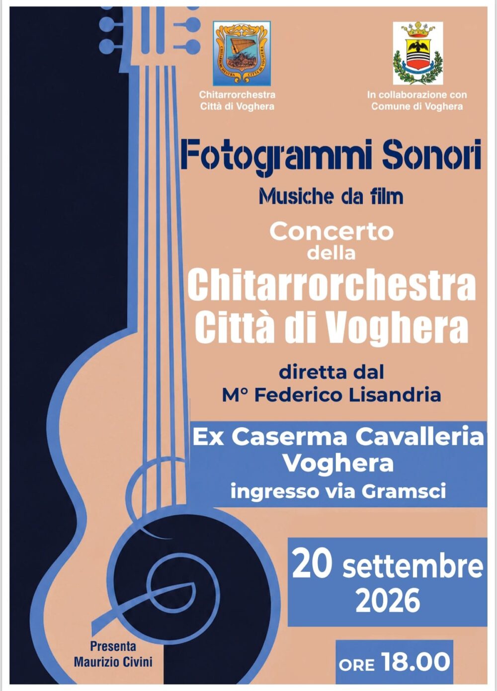 Locandina Concerto Musiche di film 2026 - Voghera